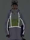 Anorak d'hiver unisexe réfléchissant et coloré pour femme, style Vector