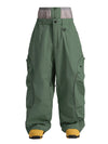 Pantalon de ski cargo ample réfléchissant à bord lumineux Gsou Snow pour homme
