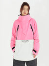Veste anorak de snowboard Nandn Happy Holidays pour femmes