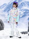 Combinaisons de ski pour filles à motif Arctic Queen et bandes réfléchissantes