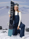 Salopette de ski PowderQueen pour femme, pantalon de ski en denim