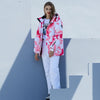 Ensemble veste et pantalon de ski camouflage rose Arctic Queen pour femme