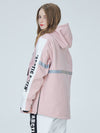 Veste de ski Arctic Queen Winter Guide Stripe pour femme avec smocks réfléchissants