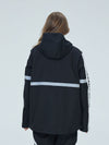 Veste de ski Arctic Queen Winter Guide Stripe pour femme avec smocks réfléchissants