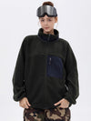 Veste polaire chaude zippée intégrale en fausse fourrure sherpa pour femme, idéale pour la montagne