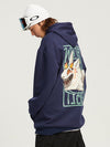 Sweat à capuche ample pour homme, style freestyle, pour terrain de ski