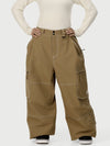 Pantalon de ski cargo utilitaire Wild Soul Crew pour femme – Coupe ample à coutures renforcées
