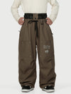 Pantalon de ski cargo utilitaire Camden Punk Rivet Street pour homme – Coupe ample et décontractée
