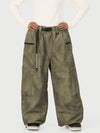 Pantalon de neige cargo utilitaire extensible et résistant Techline pour femme – Coupe ample et décontractée
