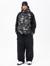 Ensemble veste bomber et pantalon ample pour homme, motif camouflage montagne freestyle