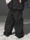 Pantalon de ski freestyle à pois et étoiles pour femme