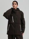 Veste de ski cargo fonctionnelle et résistante Gsou Snow pour femme, idéale pour la montagne et l'hiver.