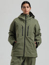 Veste de ski Gsou Snow pour femme, résistante, isolée et coupe-vent, type Mountain Pro.