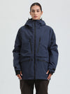 Veste de ski cargo multifonctionnelle Gsou Snow pour femme, résistante et performante.