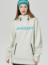 Sweat à capuche ArcticTech Mountain Snow vert cendré pour femme