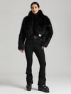 Combinaison de ski Glacier Vogue pour femme et veste Delish en fausse fourrure duveteuse
