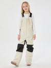 Salopette de ski imperméable et isolante avec genouillères réfléchissantes et genouillères pour filles