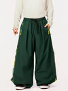 Pantalon de ski freestyle extra ample Hyper Flux pour homme, fermeture éclair latérale, empiècement graffiti.