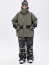 Ensemble de ski Chillform pour femme, camouflage réfléchissant – Veste Glow Trail et pantalon de ski ample
