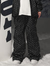 Pantalon de ski freestyle à pois et étoiles pour femme