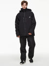 Combinaisons de ski thermiques coupe-vent pour hommes, avec salopette, idéales pour la montagne hors-piste.
