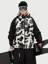 Veste de ski freestyle multifonctionnelle et résistante pour femme, style urbain.