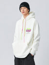 Sweat à capuche ample de snowboard Nandn Mountain Chill Out pour femme