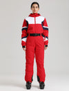 Combinaison de ski rétro classique Gsou Snow ChillTrack pour femme - Tenues de ski vintage années 80