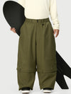 Pantalon de neige cargo utilitaire UrbanCraft pour homme, à double genouillère et empiècements renforcés par rivets