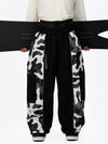 Pantalon de neige extra ample Wild Motion pour homme, à blocs de couleurs réfléchissants.