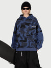 Sweat à capuche de ski freestyle Park Rider pour femme – Modèle 2 en 1 à plusieurs couches avec manches contrastées