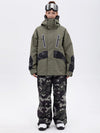 Ensemble de ski Chillform pour femme, camouflage réfléchissant – Veste Glow Trail et pantalon de ski ample