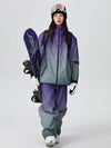 Combinaison de ski tout-terrain isolée Searipe Alpine Horizon Fade pour femme