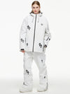 Combinaison de neige féérique Reine des Neiges pour femme, style princesse flocon de neige, avec salopette