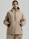 Veste anorak de snowboard Gsou Snow pour femme, résistante et au style urbain.