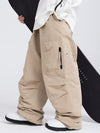 Pantalon de ski ample Prime Mountain pour homme avec deux poches cargo latérales