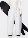 Pantalon de snowboard UrbanCraft Utility Freeride Baggy pour femme avec empiècements renforcés