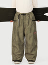 Pantalon de ski cargo utilitaire extensible et résistant Techline pour homme – Coupe ample et décontractée