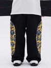 Pantalon de neige cargo réfléchissant à motif swaggy pour homme, toutes saisons
