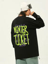T-shirt ample à manches longues pour homme, style freestyle, terrain park