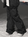 Pantalon de ski freestyle à pois et étoiles pour femme