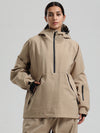 Veste anorak de snowboard Gsou Snow pour femme, résistante et au style urbain.