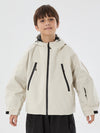 Veste de ski imperméable thermique à capuche oreilles de lapin pour garçon