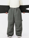 Pantalon de ski ample UrbanCraft Workwear pour homme, avec conception offrant une mobilité accrue des genoux.