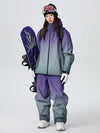 Combinaison de ski tout-terrain isolée Searipe Alpine Horizon Fade pour femme