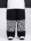 Pantalon de neige cargo réfléchissant à motif swaggy pour homme, toutes saisons