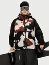 Veste de ski freestyle multifonctionnelle et résistante pour femme, style urbain.