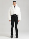 Combinaison de ski Glacier Vogue pour femme et veste Delish en fausse fourrure duveteuse