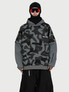 Sweat à capuche de ski freestyle Park Rider pour homme – Modèle 2 en 1 à plusieurs couches avec manches contrastées