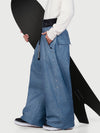 Pantalon de neige ample OG pour homme, style urbain, inspiré des vêtements de travail, avec rivets apparents et coupe large.